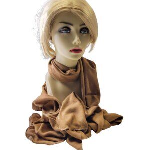 Brown Rectangular Scarf